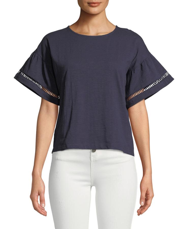 Dweller Openwork-trim Tee