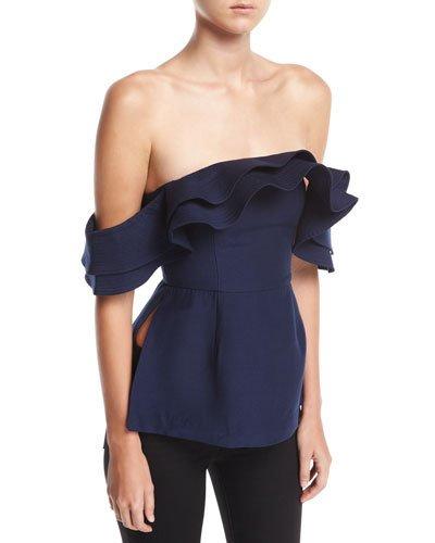 First Impression Off-the-shoulder Blouse