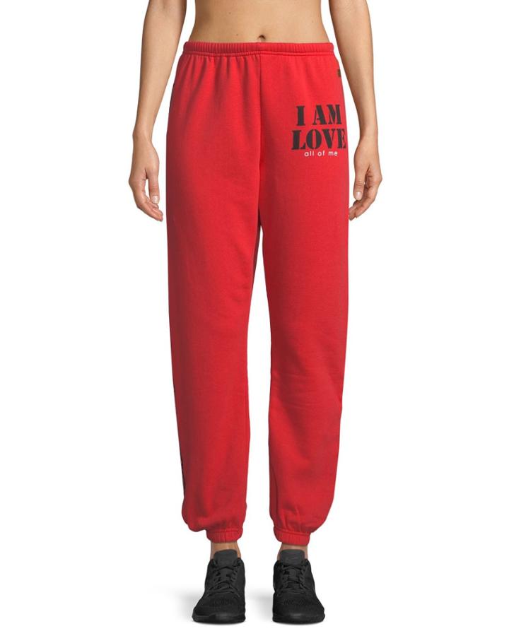 Love Life Jogger Sweatpants, Red