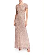 Sequin Scoop-back Gown