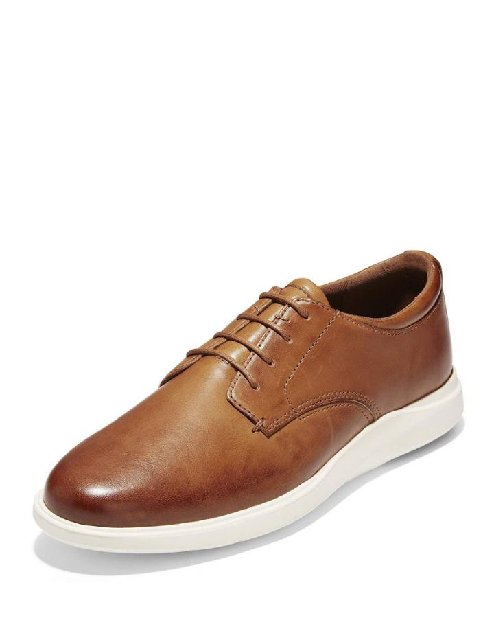 Men's Grand Essex Leather Oxfords, Coffee