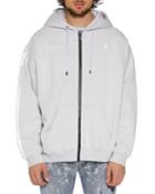 Men's Wings Barcode Zip-front Hoodie