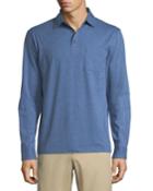Men's Crown Fleece Cotton-cashmere Long-sleeve Polo