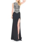 Off-the-shoulder Satin