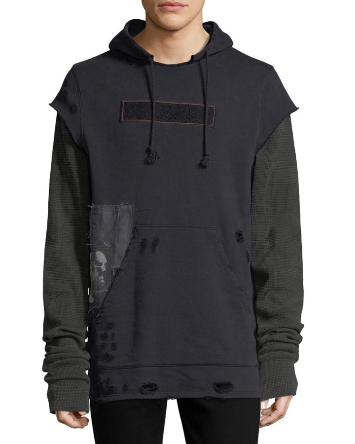 Leon Pullover Hoodie W/ Patches