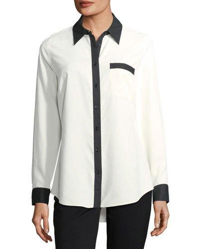 Contrast-placket