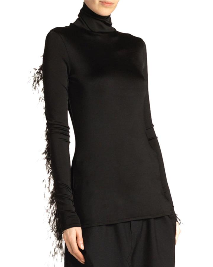 Feathered Jersey Tank Top