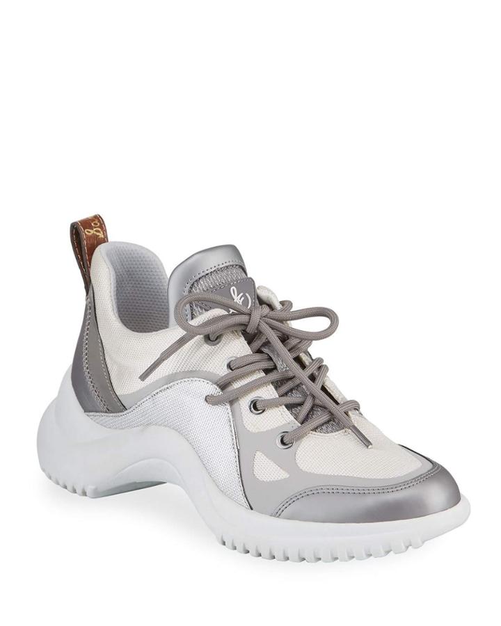 Meena Lace-up Metallic