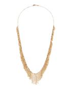 14k Yellow Gold Chain Fringe Necklace