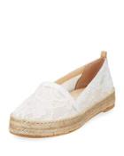 Meshuga Floral-lace Espadrille