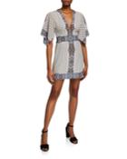 Rodeo Silk Flutter Sleeve Polka Dot
