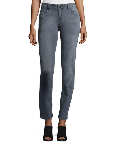 Straight-leg Denim Jeans, Dark Gray