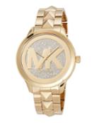 44mm Runway Mercer Bracelet Watch With Crystals, Gold