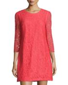 Three-quarter Lace Dress,