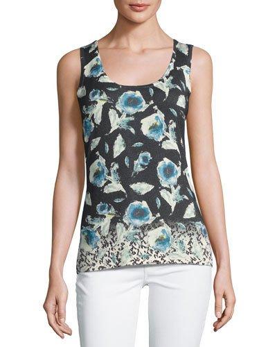 Superfine Poppy Silk-blend Tank