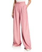 Vargas Wide-leg Suiting Pants, Blush