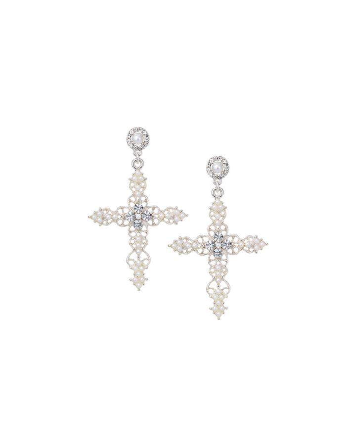Cross Dangle Earrings