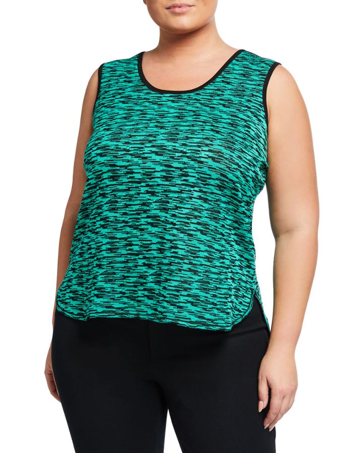 Plus Size Patterned Tank