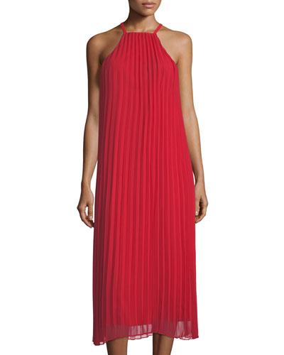 Chester Pleated Maxi Dress,