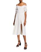 Off-shoulder Slit-front
