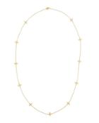 Long Open Clover Station Layering Necklace