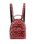 Frida Mini Leopard-print Backpack