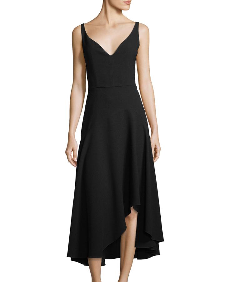 Susie Asymmetric-hem A-line Dress