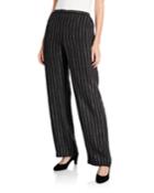 Delave Linen Striped Straight