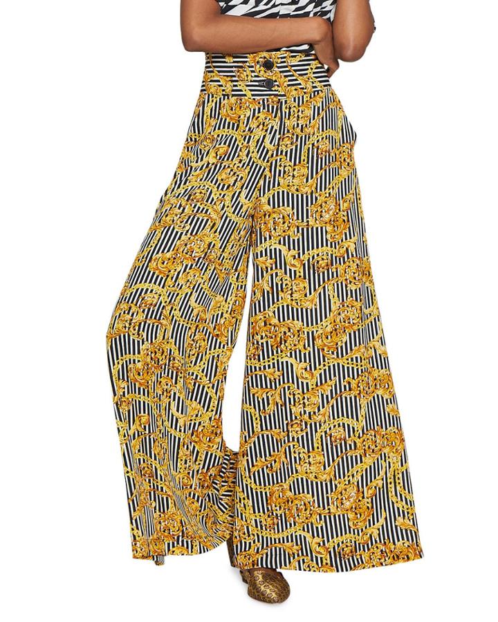 Braden Printed Wide-leg Pants