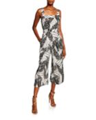 Jordyn Cutout Floral Wide-leg Jumpsuit
