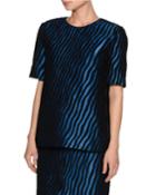 Zebra Short-sleeve Top