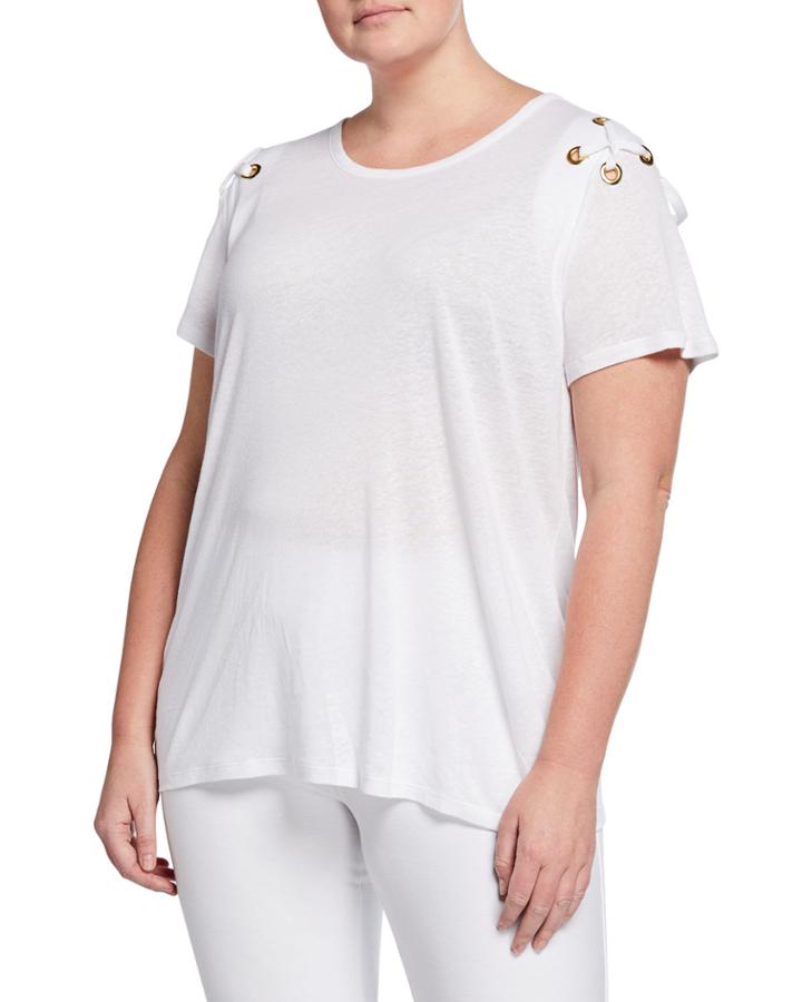 Plus Size Grommet Laced