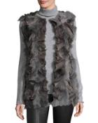 Fox Fur Vest, Gray