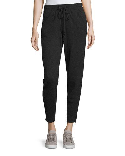 Cashmere Jog Pants With Chain Trim