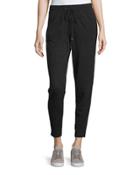 Cashmere Jog Pants With Chain Trim