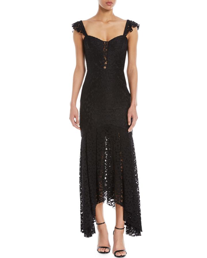 Melissa Stretch Lace Sweetheart Gown