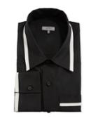 Men's Poplin Sport Shirt With Contrast Trim