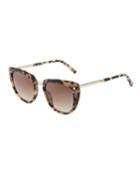 Oversized Cat-eye Tortoiseshell Acetate