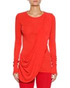 Long-sleeve Draped