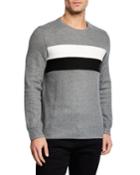 Men's Comfort Knit Long-sleeve Striped