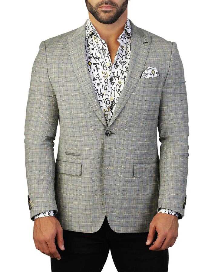 Men's Beethoven Check Blazer