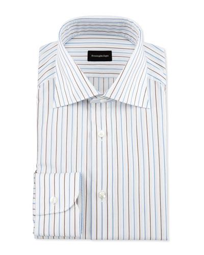 Alternating Striped Dress Shirt,