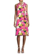 Wailua Floral Dress W/ Bow Detail,