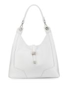 Medallion Leather Hobo Bag