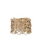 18k Yellow Gold Diamond Circle-link Ring, Size