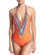 Dashiki V-plunge One-piece