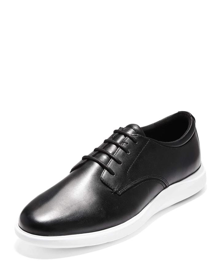 Men's Grand Essex Leather Oxfords, Black