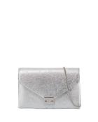 Crinkle Silver Metallic Crossbody Bag