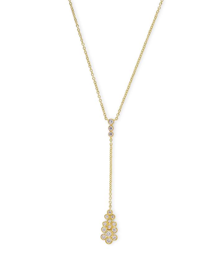 18k Starlet Diamond Y-drop Necklace