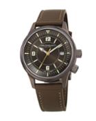 Men's Vittorio 41mm Watch W/ Italian Leather Strap, Khaki Green